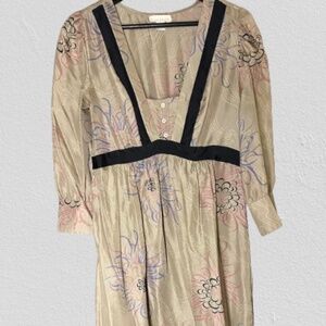 Vintage silk midi dress